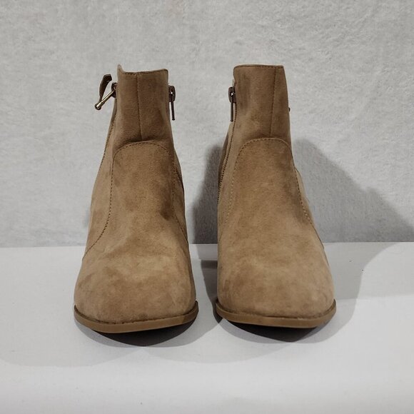 NWOB Atmosphere Suede Heeled Ankle Boots Western Atmosphere - Picture 2 of 7